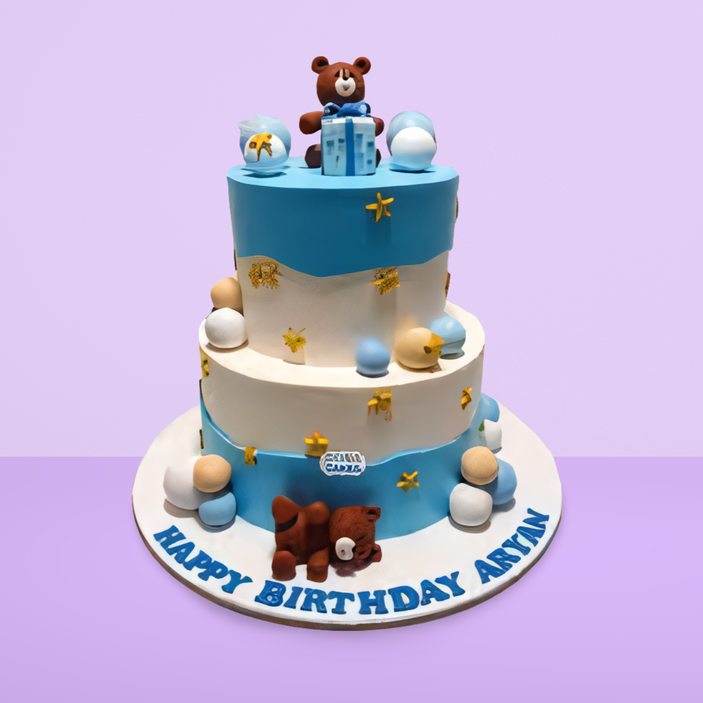 Teddy theme cake