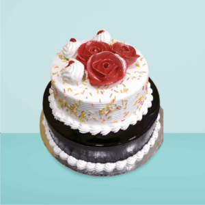 Choco Vanilla 2Tier Cake
